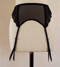 Load image into Gallery viewer, Berlin Geometric Lace and Tulle Garter Belt
